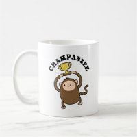 Champanzee Funny Champion Chimpanzee Pun
