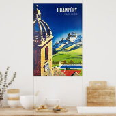 Champéry, Valais, Suisse, Ski Poster (Keuken)