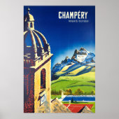 Champéry, Valais, Suisse, Ski Poster (Voorkant)