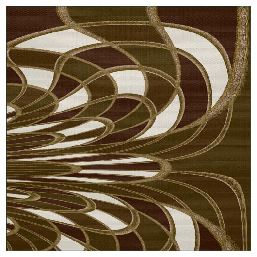 Champignon, Abstrait - Brun - Tissu (Échantillon)