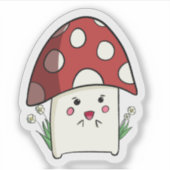 Champignon Avec Sticker Fleurs (Devant)