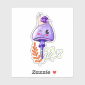 champignon kawaii - scène sticker (Vel)