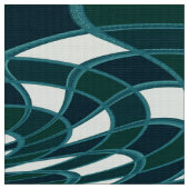 Champignon, résumé - Teal - tissu (Fermer)