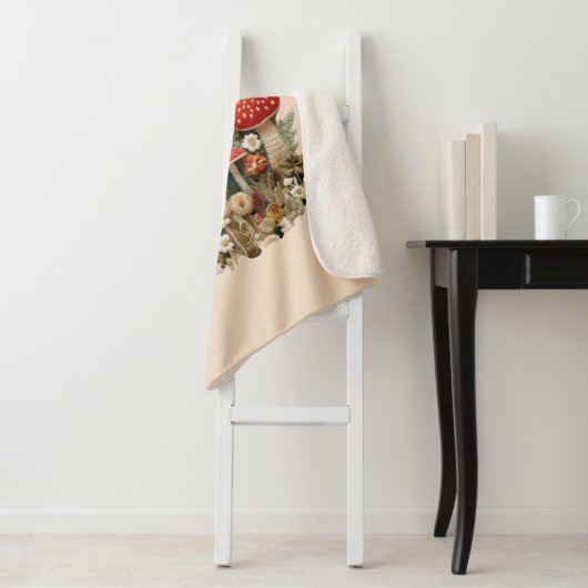 champignon Sherpa Blanket Sherpa Deken (In situ)