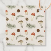 Champignonbloemige bijenworm Baby shower Bedankjes Labels (Achterkant)