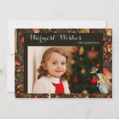 Champignonbos Warm Wishes Feestdagenkaart (Voorkant)