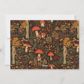 Champignonbos Warm Wishes Feestdagenkaart (Achterkant)