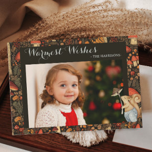 Champignonbos Warm Wishes Feestdagenkaart