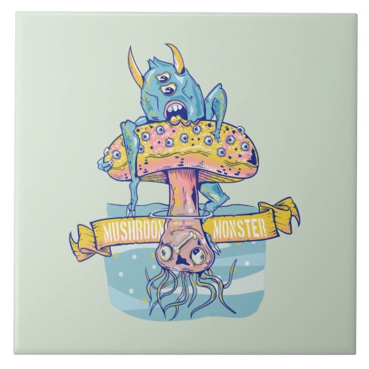 CHAMPIGNONMONSTER TEGELTJE (Voorkant)