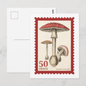champignonpostzegel-Briefkaart Briefkaart (Voorkant / Achterkant)