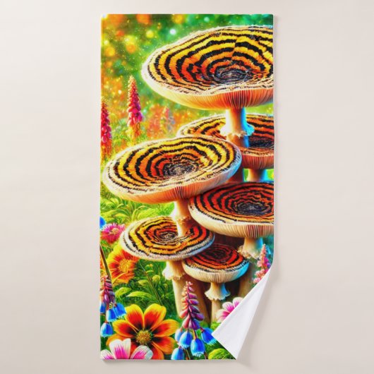 Champignons (Serviette de bain)