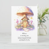 Champignons 1er anniversaire Invitation (Debout devant)