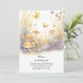 Champignons 1er anniversaire Invitation (Debout devant)