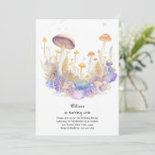 Champignons 1er anniversaire Invitation (Debout devant)