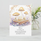 Champignons 1er anniversaire Invitation (Debout devant)