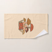 Champignons amusants rétro | Mange-moi (Serviette à main)