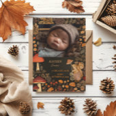 Champignons Bois Forêt Animale Bébé Faire-part