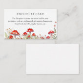 Champignons Carte de boîtier de Baby shower en boi (Devant / Derrière)