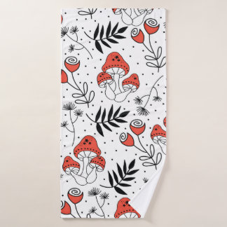 Champignons champignons sans couture vintage motif