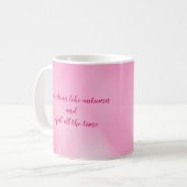 Champignons de fées mignons et Mug de fleurs (Devant gauche)