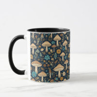 Champignons de la forêt Cottage Mug de coeur, Cham