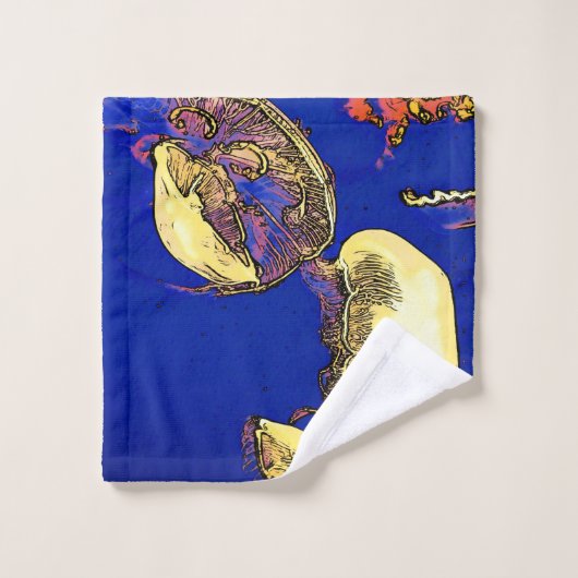 Champignons de la mer - Méduses (Gant de toilette)