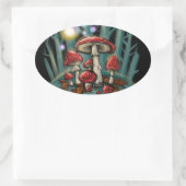 Champignons de tabouret~ autocollants (Sac)