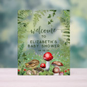 Champignons des forêts de bois Affiche de bienvenu (Neutre)