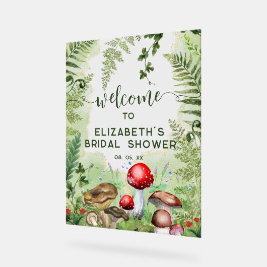 Champignons des forêts de bois Affiche de bienvenu (Angle)