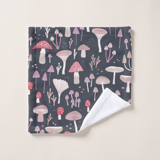 Champignons des Toadstool de champignons (Gant de toilette)