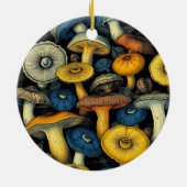 Champignons Dreams Ornement en céramique (Dos)