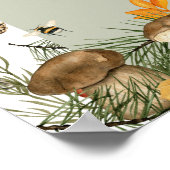 Champignons et Affiches de bienvenue Fleurs sauvag (Coin)