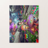 Champignons et fées Jigsaw Puzzle (Vertical)