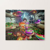 Champignons et fées Jigsaw Puzzle (Horizontal)