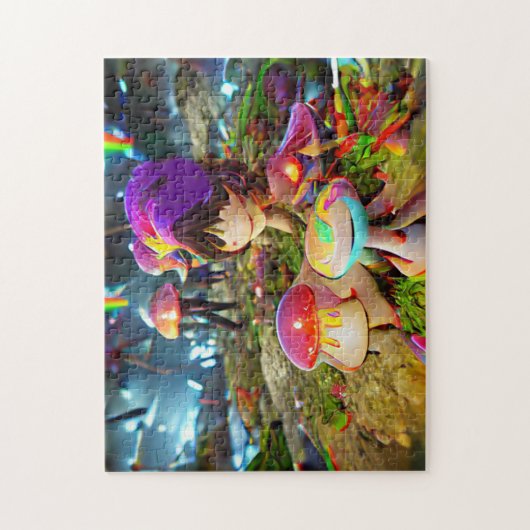 Champignons et fées Jigsaw Puzzle (Vertical)