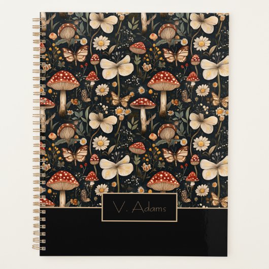 Champignons et fleurs personnalisés Cottagecore (Devant)