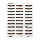Champignons Étiquette Blank (Feuille entière)