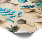 Champignons Fairyland Anniversaire Affiche de bien (Coin)