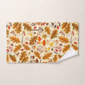 Champignons forestiers et flore d'automne à la crè (Serviette à main)