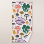 Champignons forestiers. Motif, texture, sac (Serviette de bain)