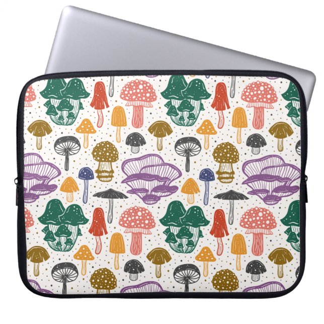 Champignons forestiers. Motif, texture, sac (Devant)