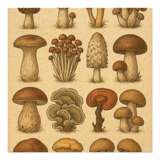 champignons foto afdruk (Voorkant)