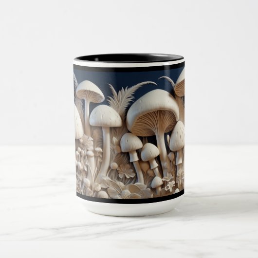 Champignons Imprimer Mug 3D (Centre)
