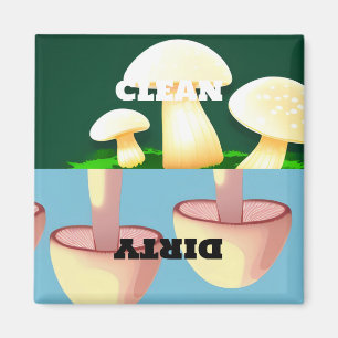 Champignons Lave-vaisselle Aimant Nettoyer Sale