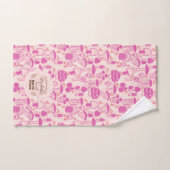 Champignons Magenta rose (Serviette à main)