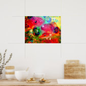 Champignons magiques - Poster (Cuisine)