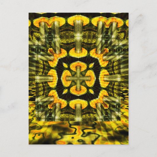 Champignons métalliques : Géométrie Art : Carte po (Devant)