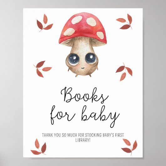Champignons mignons - Livres pour bébé poster (Devant)