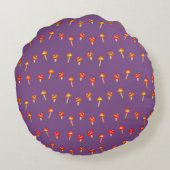 Champignons Motif Coussin rond (Dos)