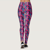 Champignons noirs violets sur des leggings moderne (Dos)